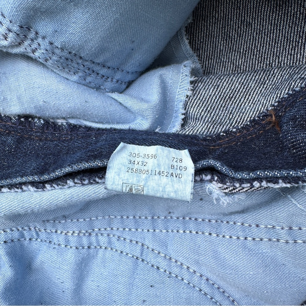 Vintage Lee Skyriders High Rise Pleated Jeans Dark Wash Size 18 - Picture 4 of 9